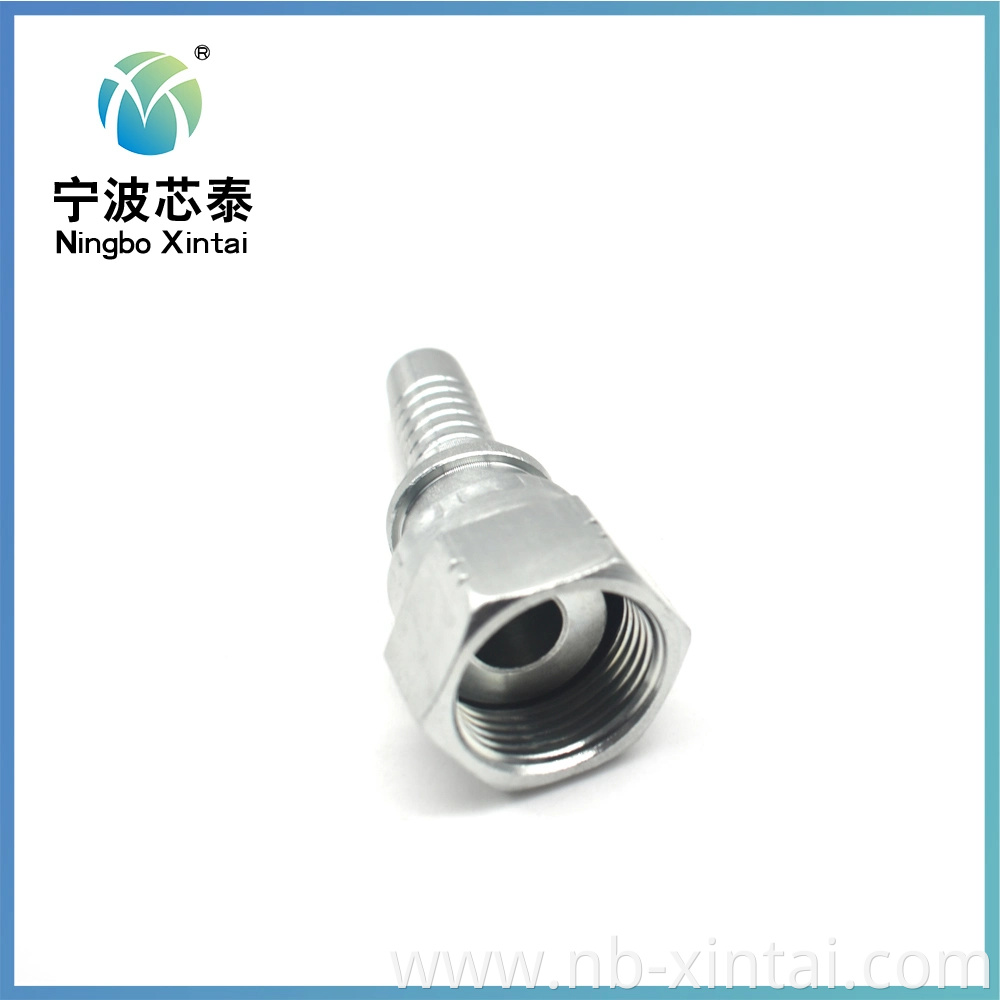 Hydraulic Fittings Carbon Steel Forge Nipple Silver or Yellow Galvanized Double Hexagon Pipe Fittings for Rubber Hose